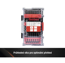 Sada bitů Pattfield v průhledném úložném pouzdře