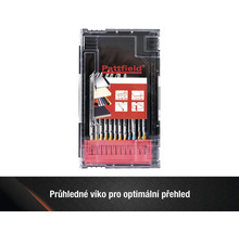 Sada pilových listů Pattfield v úložném kufříku