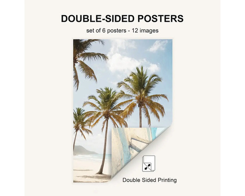 Oboustranné plakáty, sada šesti plakátů, dvanáct obrázků