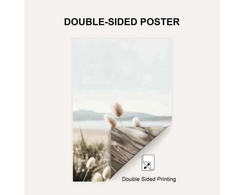 Oboustranný plakát s motivem rostlin