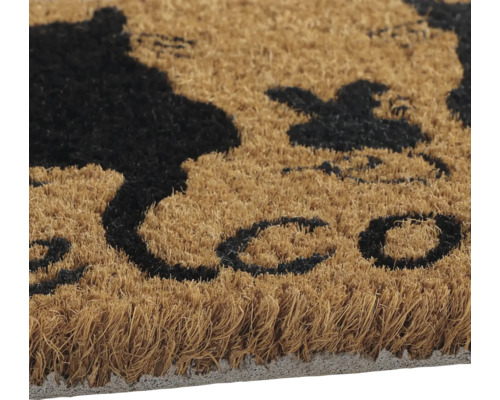 Kokosová rohožka s nápisem