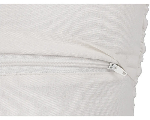 Detail polštáře se zipem