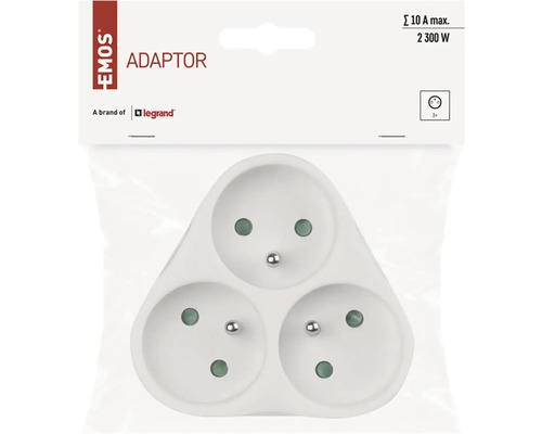 Adaptér Emos se třemi zásuvkami