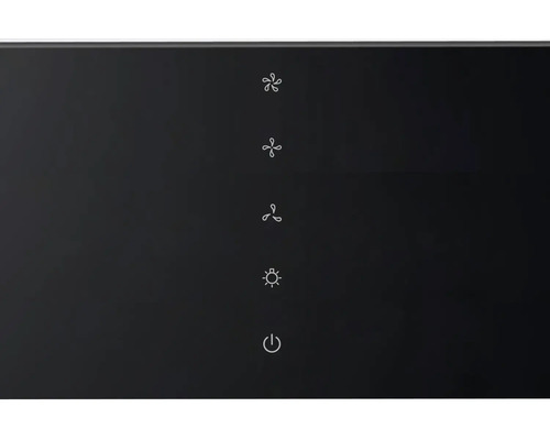 Ovládací panel odsavače par s rychlostmi ventilátoru, světlem a vypínačem