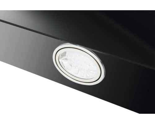 Detail odsavače par s kulatým LED osvětlením