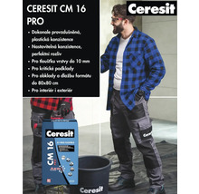 Ceresit CM 16 Pro flexibilní lepidlo na obklady a dlažby v pytli