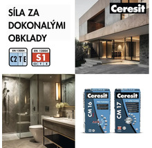 Lepidla na obklady Ceresit, produkty a příklady použití v domě a koupelně