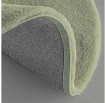 Kulatý koberec s vlasem a textilní zadní stranou