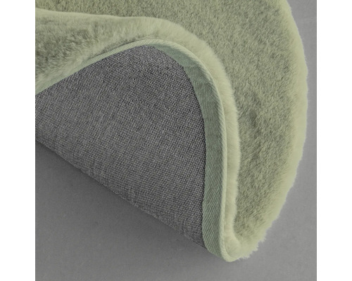 Kulatý koberec s vlasem a textilní zadní stranou