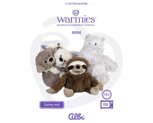 Mini plyšové hračky Warmies s vůní levandule