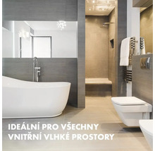 Moderní koupelna s volně stojící vanou, sprchou a toaletou