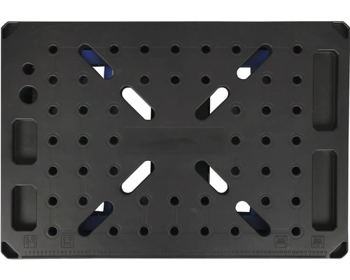 Pracovní deska s otvory a výřezy