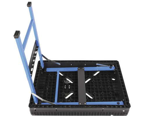 Pracovní stůl se skládacími nohami pro použití na stavbách