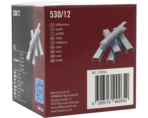 Balení sešívacích sponek 530/12
