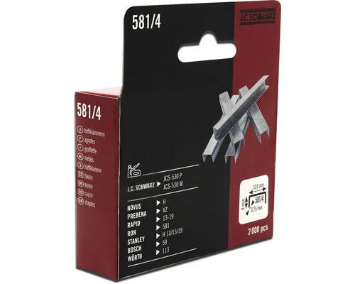 J.C. Schwarz 581/4 spony, 2000 kusů