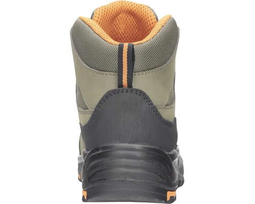 Pohled zezadu na vysokou bezpečnostní obuv