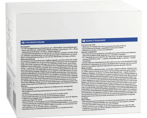 Informace o těsnicí pásce Knauf a těsnicí pásce Knauf