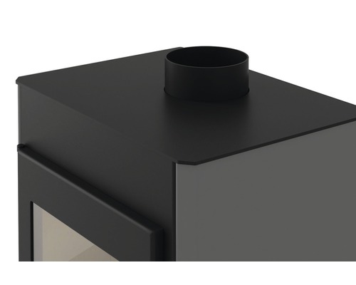 Detail kamen s připojením kouřovodu