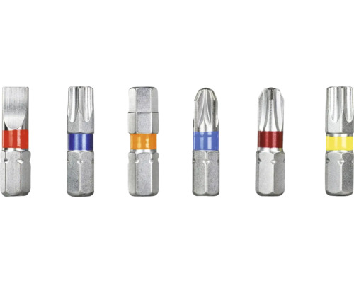 Sada bitů s různými nástavci pro šroubovací práce