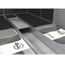 Sprchový žlab v koupelně s hydroizolačním systémem