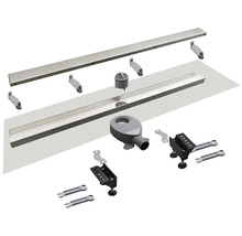 Komponenty kovového sprchového žlabu