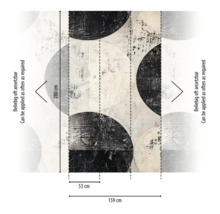 Tapeta s kruhovým vzorem a rozměry