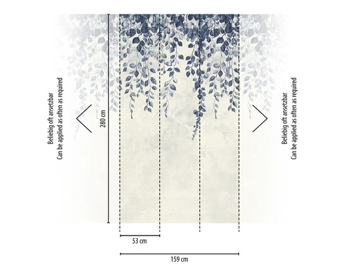 Fototapeta s motivem listů a rozměry