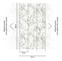 Obrázek tapety se vzorem listů a rozměry
