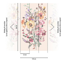Fototapeta s květinovým vzorem a rozměry