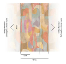 Tapeta s abstraktním vzorem o rozměrech 280 cm x 159 cm