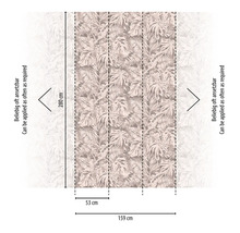 Tapeta se vzorem listů a rozměry
