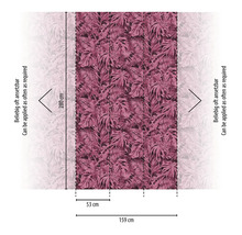 Tapeta s listovým vzorem a rozměry