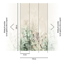 Foto tapeta s rostlinným vzorem a rozměry