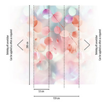 Rozměry vliesové tapety se vzorem listů