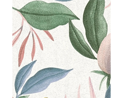 Detail tapety s rostlinným vzorem