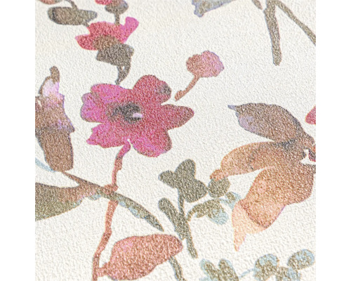 Detail tapety s květinovým vzorem