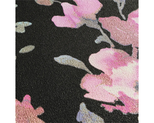 Tapeta s květinovým vzorem na tmavém pozadí