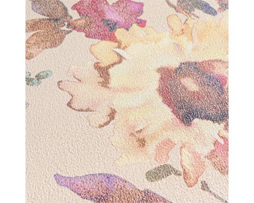 Detail tapety s květinovým vzorem