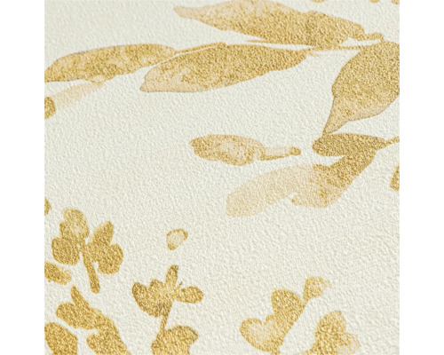 Detail tapety s listovým vzorem