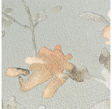 Detail strukturované tapety s květinovým vzorem