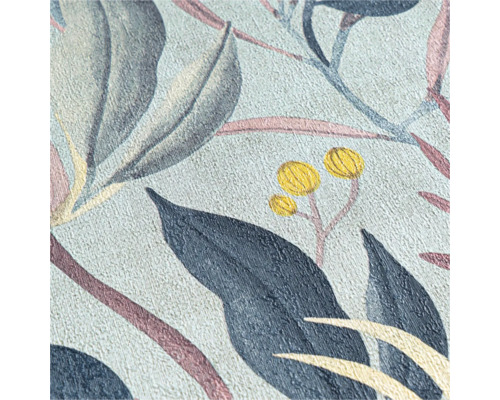 Detail tapety s květinovým vzorem