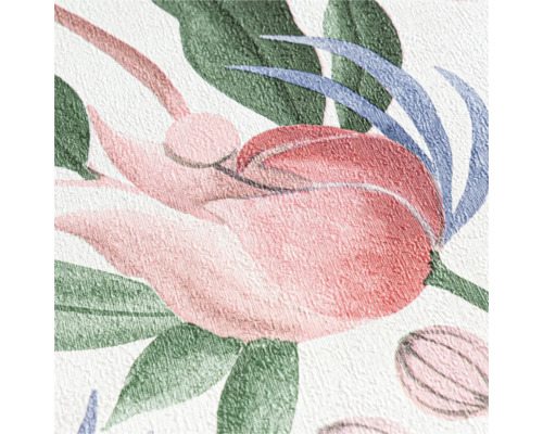 Detail tapety s květinovým vzorem