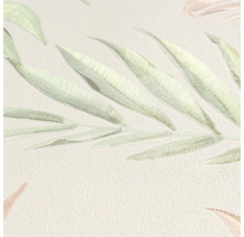 Detailní záběr tapety s rostlinnými motivy