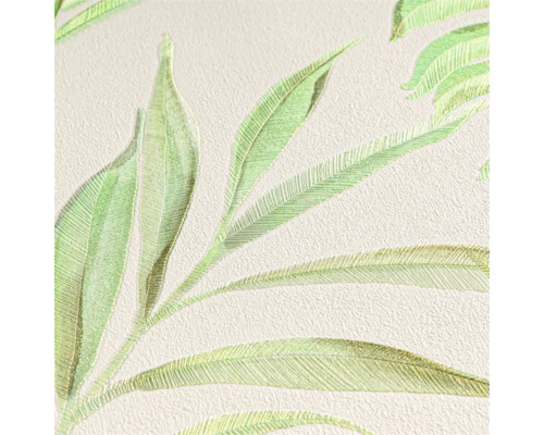 Detail tapety s motivem listů