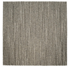 Čtvercový koberec s pruhovaným vzorem