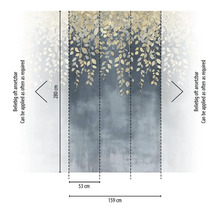 Rozměry vliesové tapety s motivem listů