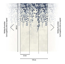 Vzor tapety s květinovým motivem listů a rozměry