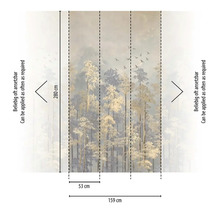 Tapeta s motivem lesa o rozměrech 159 cm x 280 cm