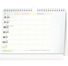 List kalendáře červen 2026 s denním přehledem