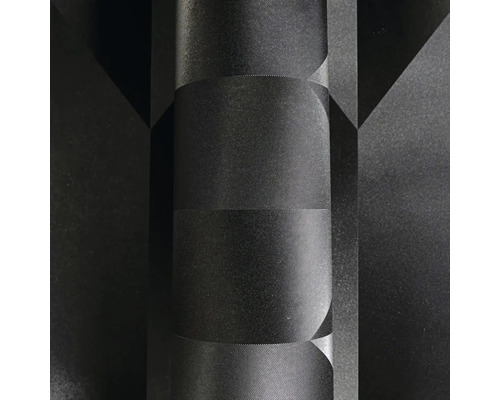 Role černé tapety s geometrickým vzorem